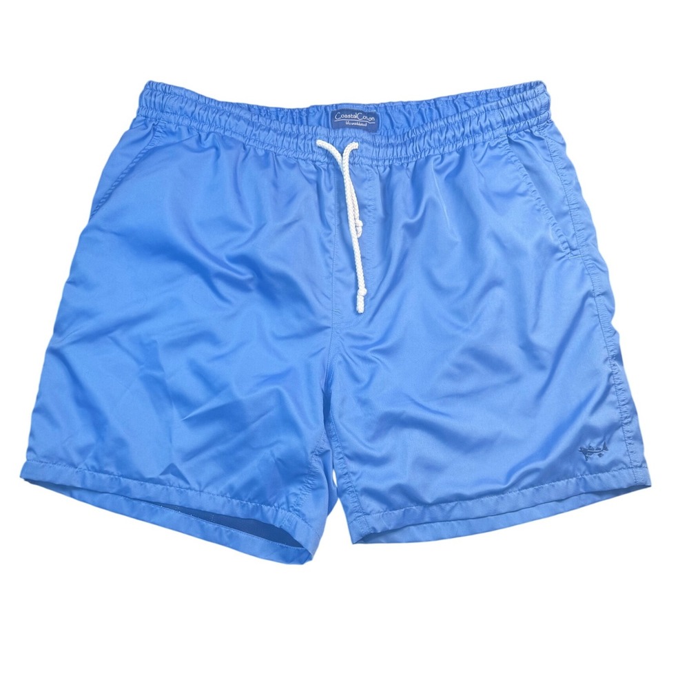 Coastal Cotton Mens Blue Swim Trunks Mesh Lined Board‎ Shorts Size XXL 38-40